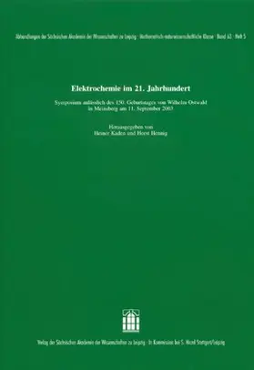 Kaden / Hennig |  Elektrochemie im 21. Jahrhundert | Buch |  Sack Fachmedien