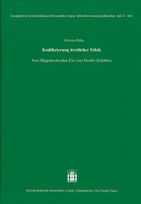 Riha |  Kodifizierung ärztlicher Ethik | Buch |  Sack Fachmedien