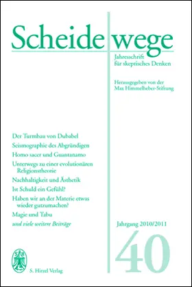 Scheidewege 2010/2011 - Jahrgang 40 | Buch | 978-3-7776-2116-6 | sack.de
