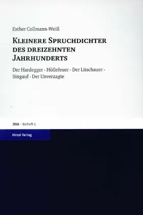 Collmann-Weiß |  Kleinere Spruchdichter des dreizehnten Jahrhunderts | eBook | Sack Fachmedien