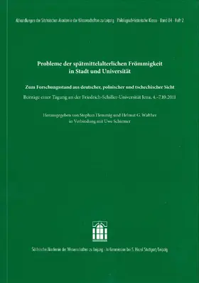 Flemmig / Walther |  Probleme der spätmittelalterlichen Frömmigkeit in Stadt und Universität | Buch |  Sack Fachmedien