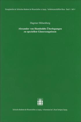 Hülsenberg | Alexander von Humboldts Überlegungen zu speziellen Glaserzeugnissen | Buch | 978-3-7776-2746-5 | sack.de