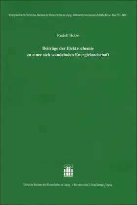 Holze |  Beiträge der Elektrochemie zu einer sich wandelnden Energielandschaft | Buch |  Sack Fachmedien