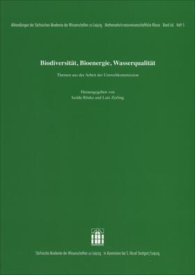 Röske / Zerling |  Biodiversität, Bioenergie, Wasserqualität | Buch |  Sack Fachmedien