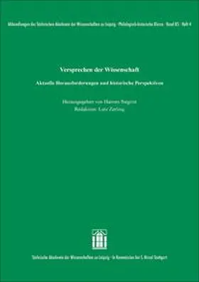 Siegrist / Zerling |  Versprechen der Wissenschaft | Buch |  Sack Fachmedien