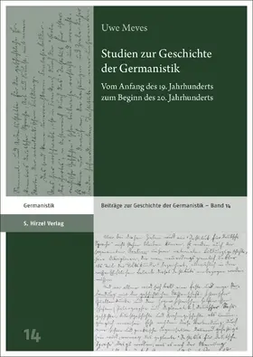Meves |  Studien zur Geschichte der Germanistik | Buch |  Sack Fachmedien