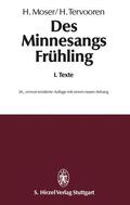  Des Minnesangs FrühlingBand I: Texte | eBook | Sack Fachmedien