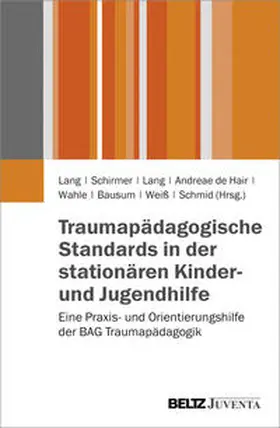 Lang / Schirmer / Andreae de Hair |  Traumapädagogische Standards in der stationären Kinder- und Jugendhilfe | Buch |  Sack Fachmedien