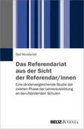 Munderloh |  Das Referendariat aus der Sicht der Referendar/innen | Buch |  Sack Fachmedien