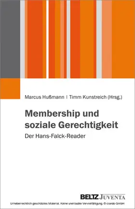 Hußmann / Kunstreich | Membership und soziale Gerechtigkeit | E-Book | www.sack.de