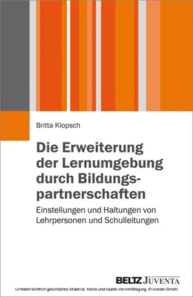 Klopsch |  Die Erweiterung der Lernumgebung durch Bildungspartnerschaften | eBook | Sack Fachmedien