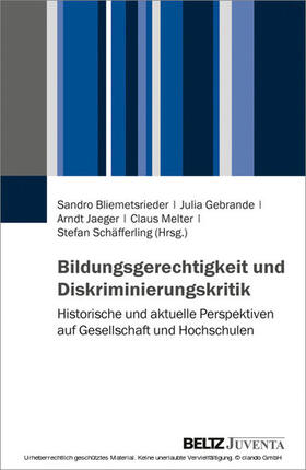 Bliemetsrieder / Gebrande / Jaeger | Bildungsgerechtigkeit und Diskriminierungskritik | E-Book | sack.de