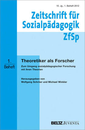 Schröer / Winkler | Theoretiker als Forscher | E-Book | sack.de