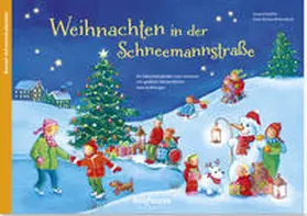 Scheffler |  Weihnachten in der Schneemannstraße. Ein Adventskalender zum Vorlesen mit großem Sternenfächer zum Aufhängen | Buch |  Sack Fachmedien