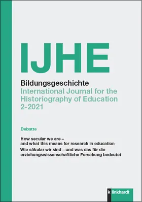 Fuchs / Horlacher / Tröhler |  IJHE Bildungsgeschichte | eBook | Sack Fachmedien