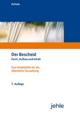 Linhart |  Der Bescheid | Buch |  Sack Fachmedien