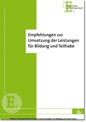 Lambertus-Verlag |  Empfehlungen zur Umsetzung der Leistungen für Bildung und Teilhabe | eBook | Sack Fachmedien