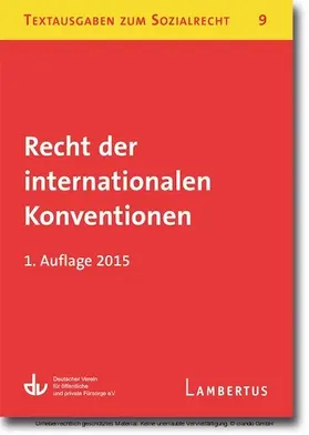 Lambertus-Verlag |  Recht der internationalen Konventionen | eBook | Sack Fachmedien