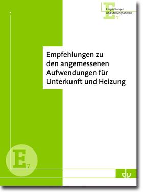 Empfehlungen zur Angemessenheit von Leistungen für Unterkunft und Heizung im SGB II und SGB XII | Buch | 978-3-7841-2673-9 | sack.de