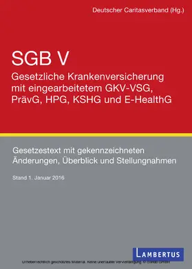 Lambertus-Verlag |  SGB V - Gesetzliche Krankenversicherung mit eingearbeitetem GKV-VSG, PrävG, HPG, KHSG und E-HealthG | eBook | Sack Fachmedien