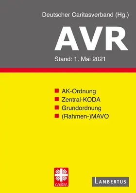 Deutscher Caritasverband |  AVR Buchausgabe 2021 | Buch |  Sack Fachmedien