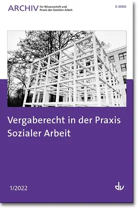  Vergaberecht in der Praxis Sozialer Arbeit | Buch |  Sack Fachmedien