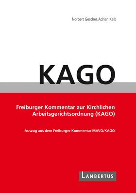 Gescher / Kalb | Handbuch KAGO-Kommentar | Buch | 978-3-7841-3627-1 | sack.de