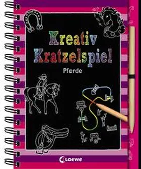 Loewe Kratzel-Welt / Loewe Kreativ |  Kreativ-Kratzelspiel: Pferde | Buch |  Sack Fachmedien