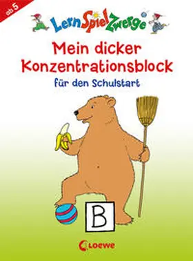 Loewe Lernen und Rätseln |  LernSpielZwerge - Mein dicker Konzentrationsblock für den Schulstart | Buch |  Sack Fachmedien