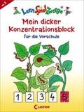 Loewe Lernen und Rätseln |  LernSpielZwerge - Mein dicker Konzentrationsblock für die Vorschule | Buch |  Sack Fachmedien