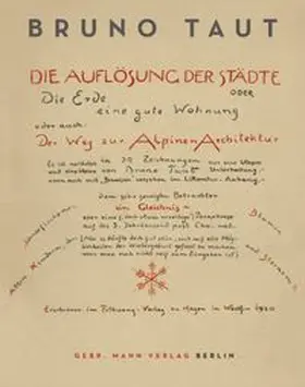 Speidel / Taut |  Die Auflösung der Städte | Buch |  Sack Fachmedien