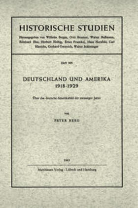 Berg | Deutschland und Amerika 1918 - 1929 | Buch | 978-3-7868-1385-9 | sack.de