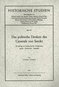 Guske |  Das politische Denken des Generals von Seeckt | Buch |  Sack Fachmedien