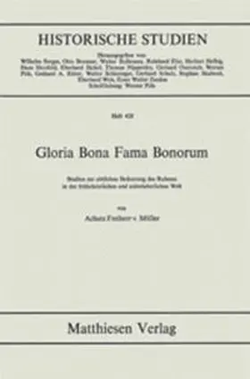Müller | Gloria Bona Fama Bonorum | Buch | 978-3-7868-1428-3 | sack.de