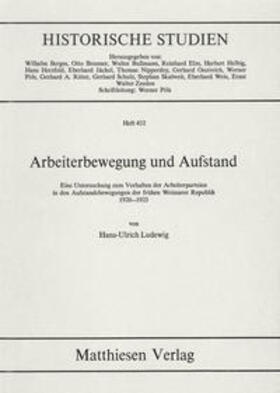 Ludewig | Arbeiterbewegung und Aufstand | Buch | 978-3-7868-1432-0 | sack.de