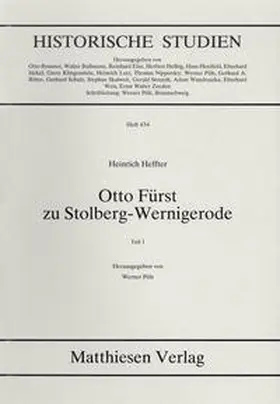 Heffter / Pöls |  Otto Fürst zu Stolberg-Wernigerode | Buch |  Sack Fachmedien