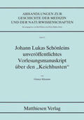 Klemmt |  Johann Lukas Schönleins unveröffentlichtes Vorlesungsmanuskript über den "Keichhusten" | Buch |  Sack Fachmedien