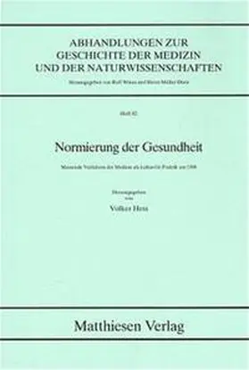 Hess |  Normierung der Gesundheit | Buch |  Sack Fachmedien