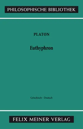 Platon |  Euthyphron | Buch |  Sack Fachmedien