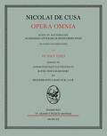 Bascour / Klibansky |  Nicolai de Cusa Opera omnia / Nicolai de Cusa Opera omnia | Buch |  Sack Fachmedien
