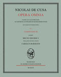 Bormann / Decker |  Nicolai de Cusa Opera omnia / Nicolai de Cusa Opera omnia | Buch |  Sack Fachmedien