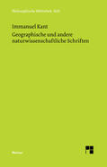 Kant / Zehbe |  Geographische und andere naturwissenschaftliche Schriften | Buch |  Sack Fachmedien