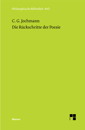 Jochmann / Kronauer |  Die Rückschritte der Poesie | Buch |  Sack Fachmedien