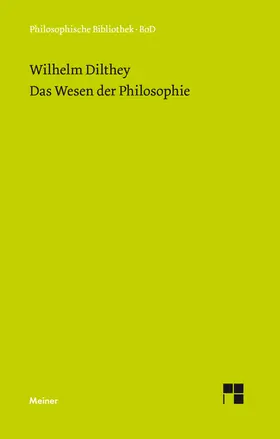 Dilthey / Pöggeler | Das Wesen der Philosophie | Buch | 978-3-7873-0619-0 | sack.de