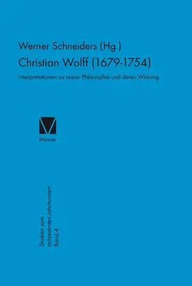 Schneiders |  Christian Wolff 1679-1754 | Buch |  Sack Fachmedien