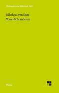 Bormann / Wilpert / Hoffmann |  Schriften in deutscher Übersetzung / Vom Nichtanderen | Buch |  Sack Fachmedien