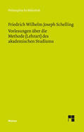 Schelling / Ehrhardt |  Vorlesungen über die Methode (Lehrart) des akademischen Studiums | Buch |  Sack Fachmedien