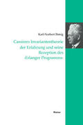 Ihmig |  Cassirers Invariantentheorie der Erfahrung und seine Rezeption des 'Erlanger Programms' | Buch |  Sack Fachmedien