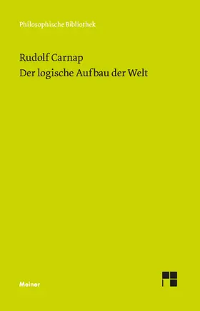 Carnap |  Der logische Aufbau der Welt | Buch |  Sack Fachmedien