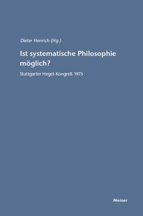 Henrich | Ist systematische Philosophie möglich? | Buch | 978-3-7873-1508-6 | sack.de